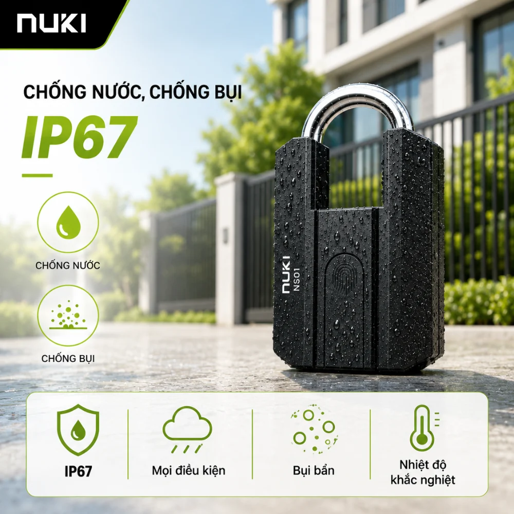 Ổ Khóa móc vân tay NUKI NS01 thumb 5